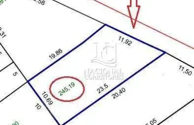 Terreno à venda, 245,19 m² por r$ 530.000 - parque novo oratório - santo andré/sp