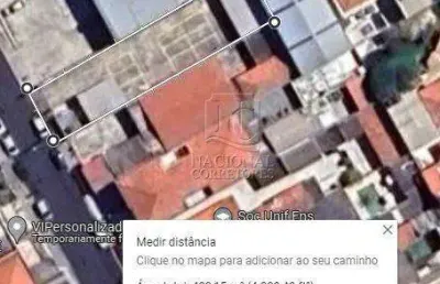 Terreno para alugar, 400 m² por r$ 6.300,00/mês - campestre - santo andré/sp