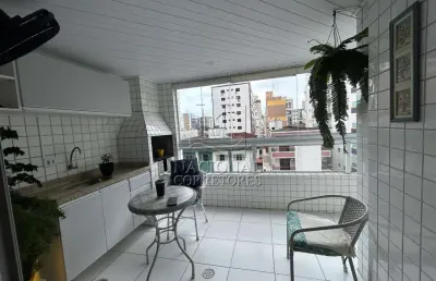 Apartamento à venda, 2 quartos, 1 suíte, 2 vagas, guilhermina - praia grande/sp
