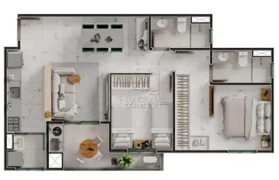 Apartamento à venda, 3 quartos, 1 suíte, 2 vagas, parque das nações - santo andré/sp