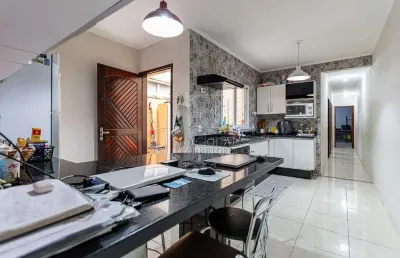 Casa assobradada à venda, 3 quartos, 1 suíte, 3 vagas, jardim santo alberto - santo andré/sp