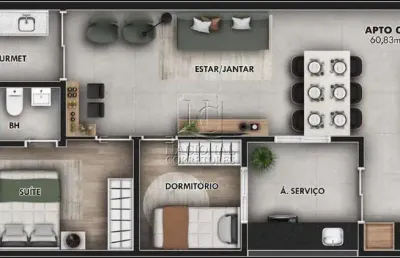 Cobertura sem condomínio à venda, 2 quartos, 1 suíte, 1 vaga, jardim bela vista - santo andré/sp