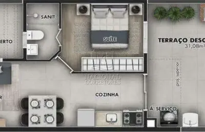 Cobertura sem condomínio à venda, 2 quartos, 1 suíte, 2 vagas, vila pires - santo andré/sp