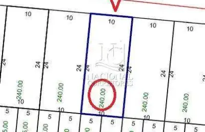 Terreno à venda, 240 m² por r$ 340.000,00 - jardim santo andré - santo andré/sp