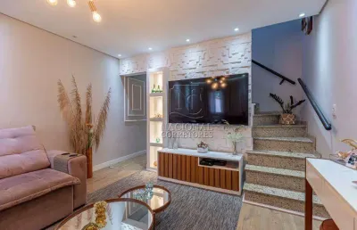 Sobrado com 3 dormitórios à venda, 120 m² - parque das nações - santo andré/sp