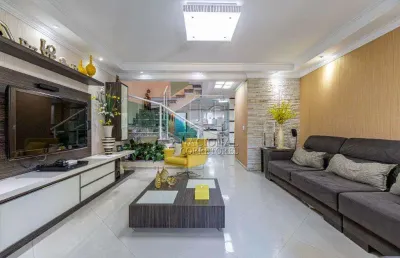 Sobrado com 3 dormitórios à venda, 298 m² por r$ 1.780.000,00 - vila assunção - santo andré/sp