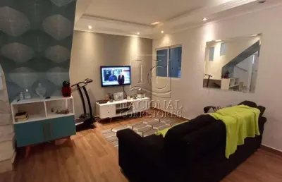 Sobrado com 3 dormitórios à venda, 140 m² por r$ 750.000,00 - vila scarpelli - santo andré/sp