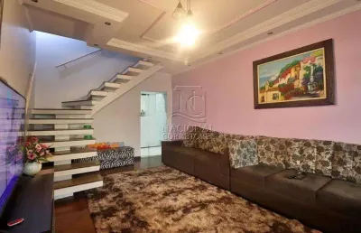 Sobrado com 4 dormitórios à venda, 225 m² por r$ 690.000,00 - parque jaçatuba - santo andré/sp