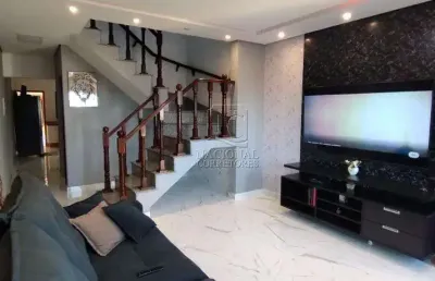 Sobrado à venda, 154 m² por r$ 900.000,00 - parque novo oratório - santo andré/sp