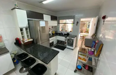 Sobrado com 3 dormitórios à venda, 110 m² - vila linda - santo andré/sp