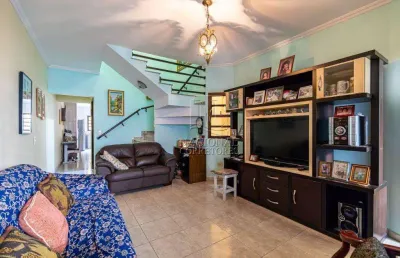 Sobrado com 3 dormitórios à venda, 201 m² - parque das nações - santo andré/sp