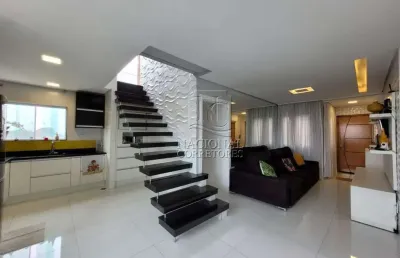 Cobertura com 2 dormitórios à venda, 74 m² por r$ 880.000,00 - nova gerti - são caetano do sul/sp