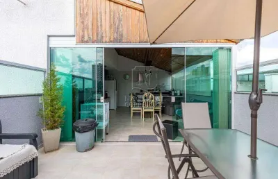 Cobertura com 3 dormitórios à venda, 96 m² por r$ 580.000,00 - parque das nações - santo andré/sp