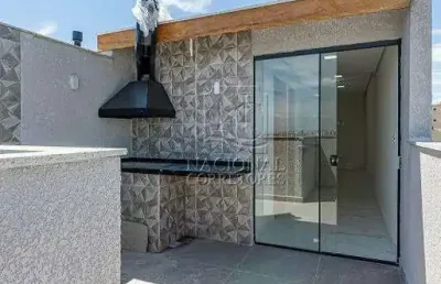 Cobertura com 2 dormitórios à venda, 90m² por r$ 450.000,00 - utinga - santo andré/sp