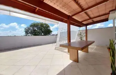 Cobertura com 2 dormitórios à venda, 134 m² por r$ 660.000,00 - jardim paraíso - santo andré/sp