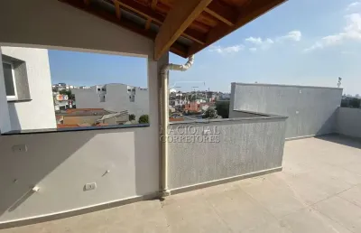 Cobertura com 2 dormitórios à venda, 117 m² por r$ 500.000,00- parque oratório - santo andré/sp