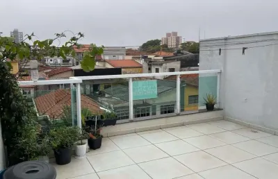 Cobertura com 2 dormitórios à venda, 116 m² - parque jaçatuba - santo andré/sp