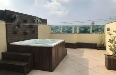 Cobertura à venda, 190 m² por r$ 850.000,00 - parque das nações - santo andré/sp