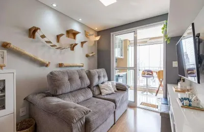 Apartamento à venda, 2 quartos, 1 suíte, 2 vagas, vila floresta - santo andré/sp