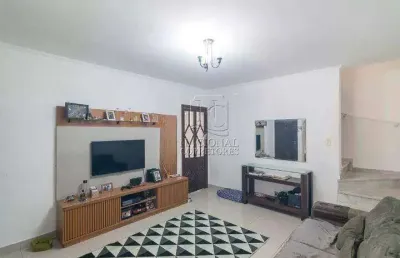 Sobrado à venda, 3 quartos, 1 vaga, vila scarpelli - santo andré/sp
