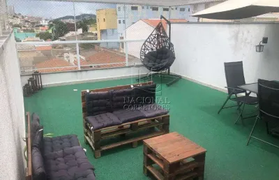 Cobertura sem condomínio à venda, 3 quartos, 1 suíte, 2 vagas, vila pires - santo andré/sp