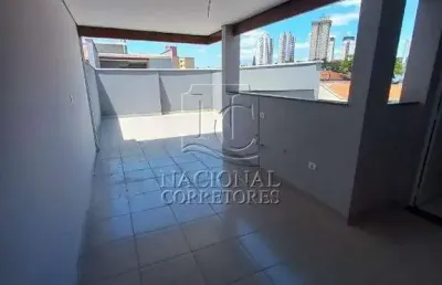 Cobertura sem condomínio à venda, 2 quartos, 1 suíte, 2 vagas, vila pires - santo andré/sp