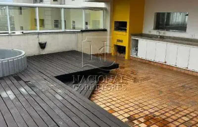 Cobertura para aluguel, 3 quartos, 3 suítes, 4 vagas, jardim - santo andré/sp