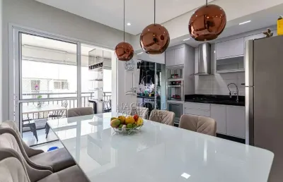 Apartamento à venda, 3 quartos, 1 suíte, 2 vagas, vila scarpelli - santo andré/sp