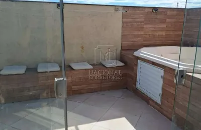 Cobertura sem condomínio à venda, 3 quartos, 1 suíte, 2 vagas, jardim santo antônio - santo andré/sp