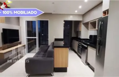 Rr6008 apartamento mobiliado 52m² condomínio ápice park - oportunidade - 2 dorms 1 vaga - barueri, sp - ótima localização - alphaville empresarial