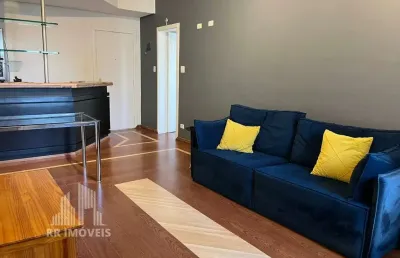 Rr6841d2 apartamento mobiliado 56m² condomínio le bougainville - oportunidade - 1 dormitório 1 vaga - barueri sp -  ótima localização - alameda grajaú