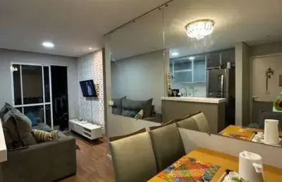 Rr7528 apartamento 54m² condomínio residencial gran solar - oportunidade - 2 dorms 1 vaga - santana de parnaíba, sp - ótima localização - fazendinha