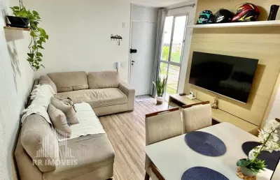 Rr7527 apartamento 43m² condomínio conquista - oportunidade - 2 dorms 1 vaga - cotia, sp - ótima localização - recanto vista alegre