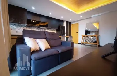 Rr7903 studio mobiliado 50m² condomínio novare - oportunidade - 1 dorm 1 vaga - barueri sp - ótima localização - av. omega - prox alphaville