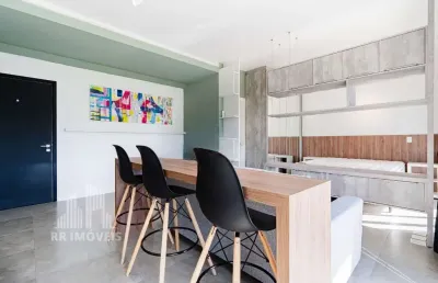 Rr8260 apartamento mobiliado 51m² condomínio trix housing - oportunidade - 1 suíte 1 vaga - barueri, sp - ótima localização - tamboré