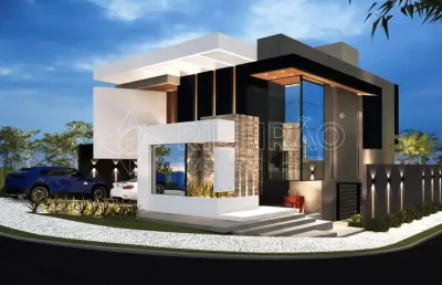 Casa sobrado com piscina à venda em condomínio 3 suítes (1 master)