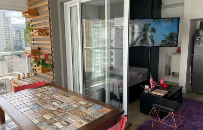 Studio mobiliado a venda com 41m, 1 vaga,  varanda e lazer completo proximo a av paulista!