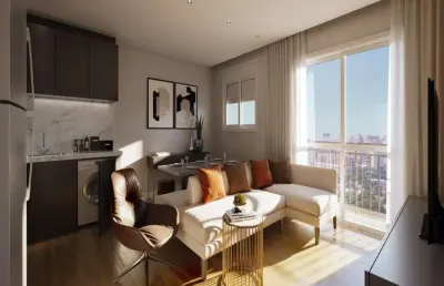 Apartamento a venda em moema, 37 mts, 2 quartos, 1 banheiro