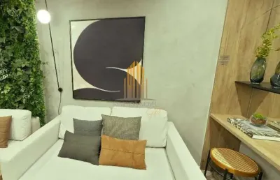 Condomínio zip blooklin na vila cordeiros, studio residencial de 24m² com varanda, sem vaga.
