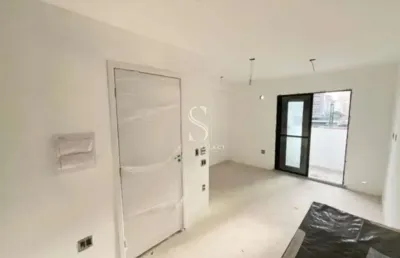 Condomínio my one estação brooklin. studio com 26m² 1 dormitório, 1 banheiro com  sacada