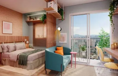 Condomínio viva benx cada do ator na vila olímpia, studio de 24m² sem vaga.