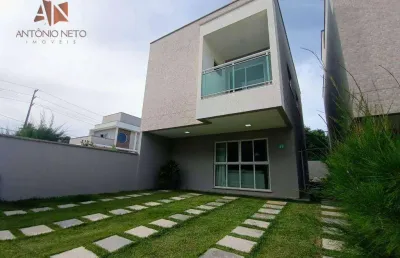 Casa em condomínio fechado com 3 dormitórios à venda, 105 m² por r$ 585.000 - eusébio - eusébio/ce