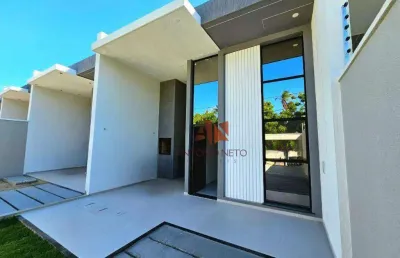 Casa com 3 dormitórios à venda, 110 m² por r$ 420.000,00 - precabura - eusébio/ce