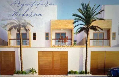 Casa duplex lançamento com 2 suítes à venda, 85 m² por r$ 690.000 - cumbuco - caucaia/ce