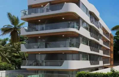 Apartamento à venda, 100 m² por r$ 2.000.000,00 - areia dourada - cabedelo/pb