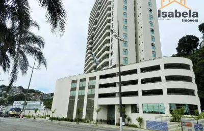 Excelente e impecável sala comercial duplex. cobertura. por r$ 800.000 ou aluguel por r$ 4.770/mês - valongo - santos/sp