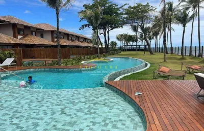 Lindo bangalô/casa à venda em itacimirim! com 4 suítes, piscina e garden privativos, 200,82 m2, per