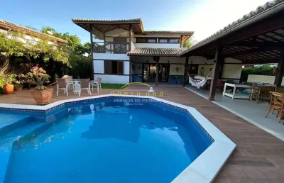 Casa 4 suítes à venda em condomínio fechado em praia do forte! localização privilegiada! próximo a