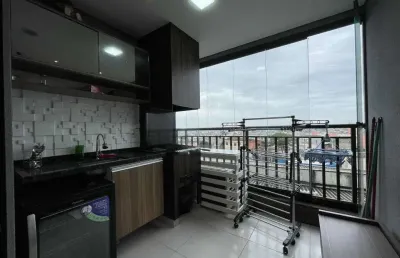 Apartamento com sacada gourmet, 2 dormitórios e 1 vaga, 58 m² - vila formosa - são paulo