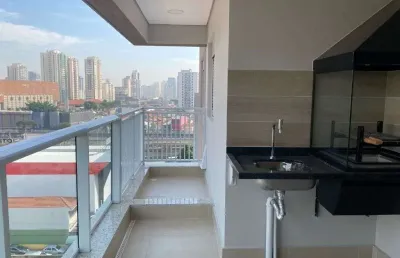 Apartamento novo e moderno com varanda gourmet, 2 dormitórios (1 suíte) e 1 vaga, 66 m² - ao lado d
